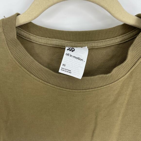 All In Motion Cotton Knit Athletic Sweatshirt Ombre Green Women's Size XS NWT - Picture 9 of 9